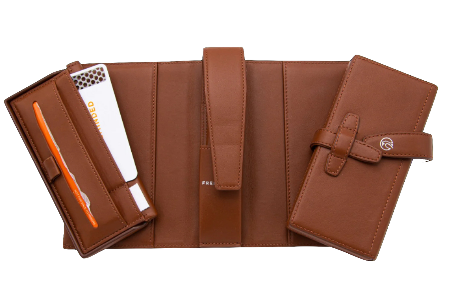 Brown Goldfinch Diplomatic Pouch Cannabis Carrying Case