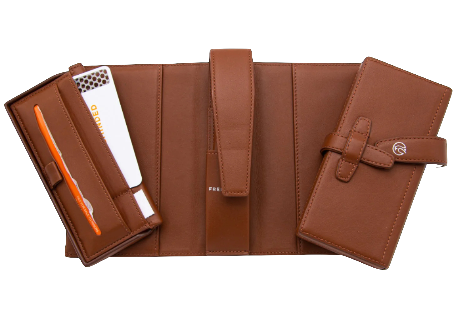 Brown Goldfinch Diplomatic Pouch Cannabis Carrying Case