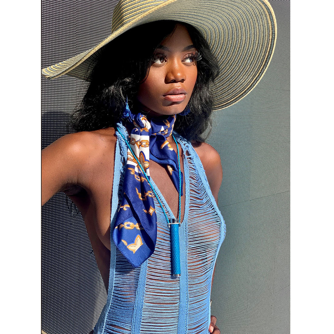 Blue Beach Necklace joint tube storage luxury fashion accessory Gift