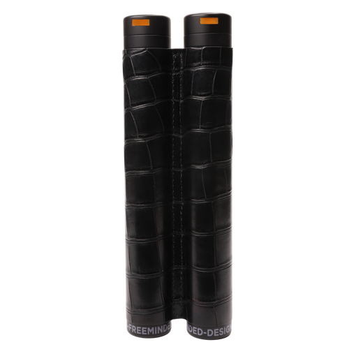 Cigar Twin Tube — Exotic Leather Cedar-Lined Luxury Case