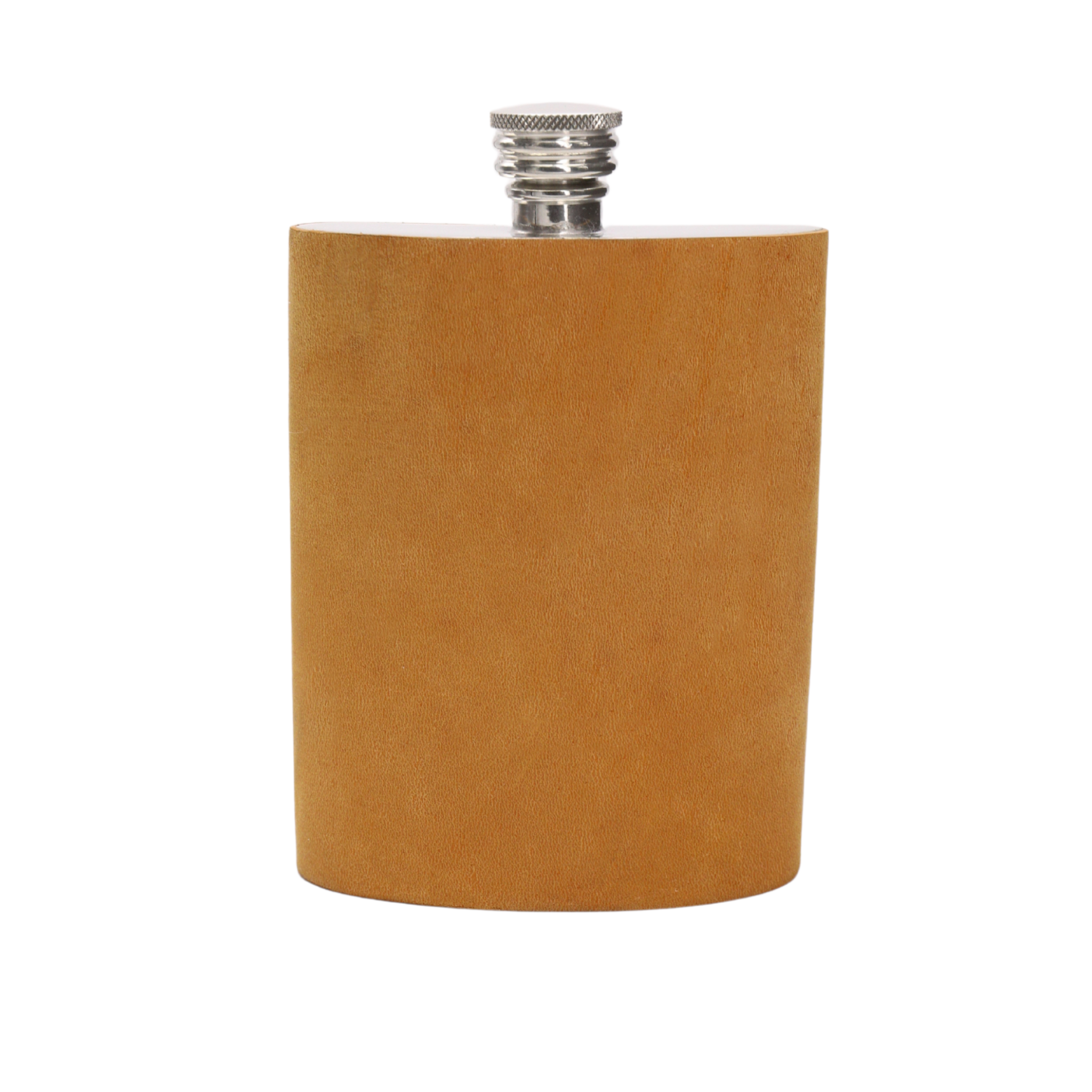 Heritage Pewter Flask 6oz | Leather Wrapped English Craft – FREEMINDED