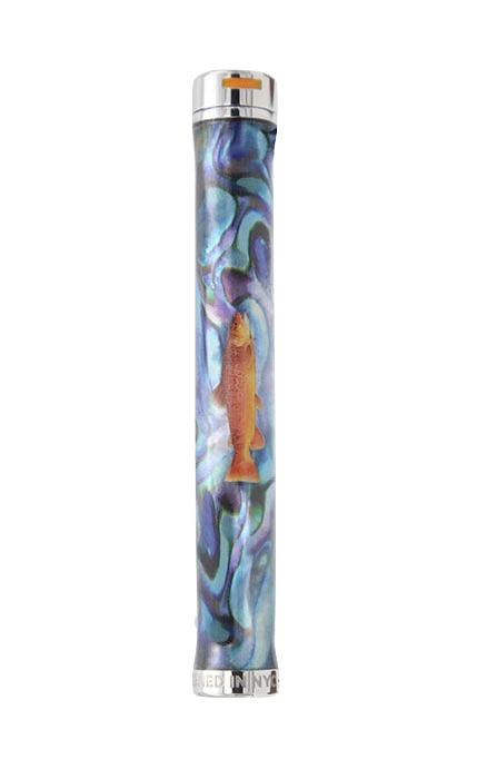 Voyager Rip Tide brown trout luxury cannabis joint storage tube Holiday gift