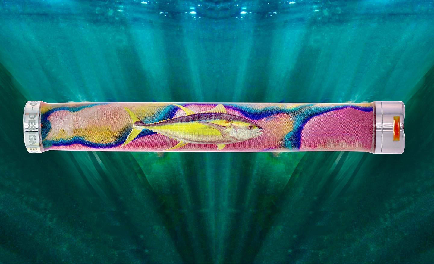Voyager Rip Tide Tuna fish luxury cannabis joint tube storage tube Holiday fishing gift